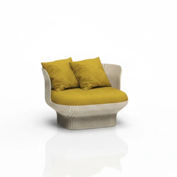 KIZUNA Rattan back armchair