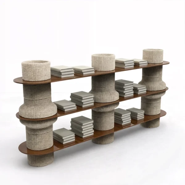KIZUNA Three-tier bookshelf